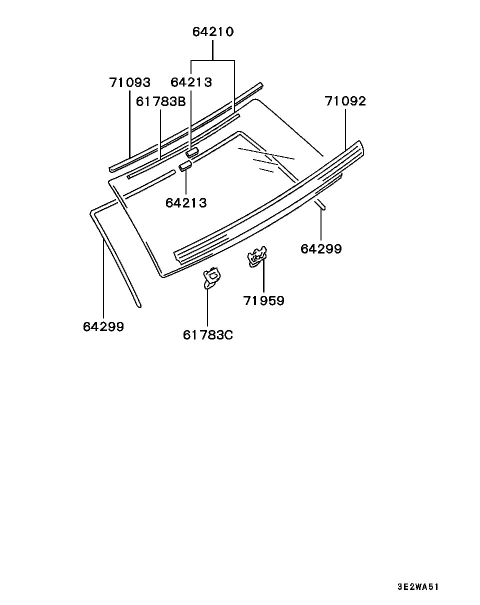 Rear Window Glass Moulding