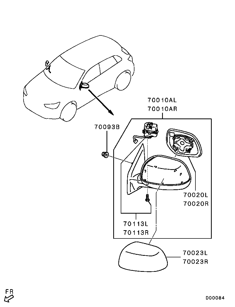 Espejo retrovisor exterior