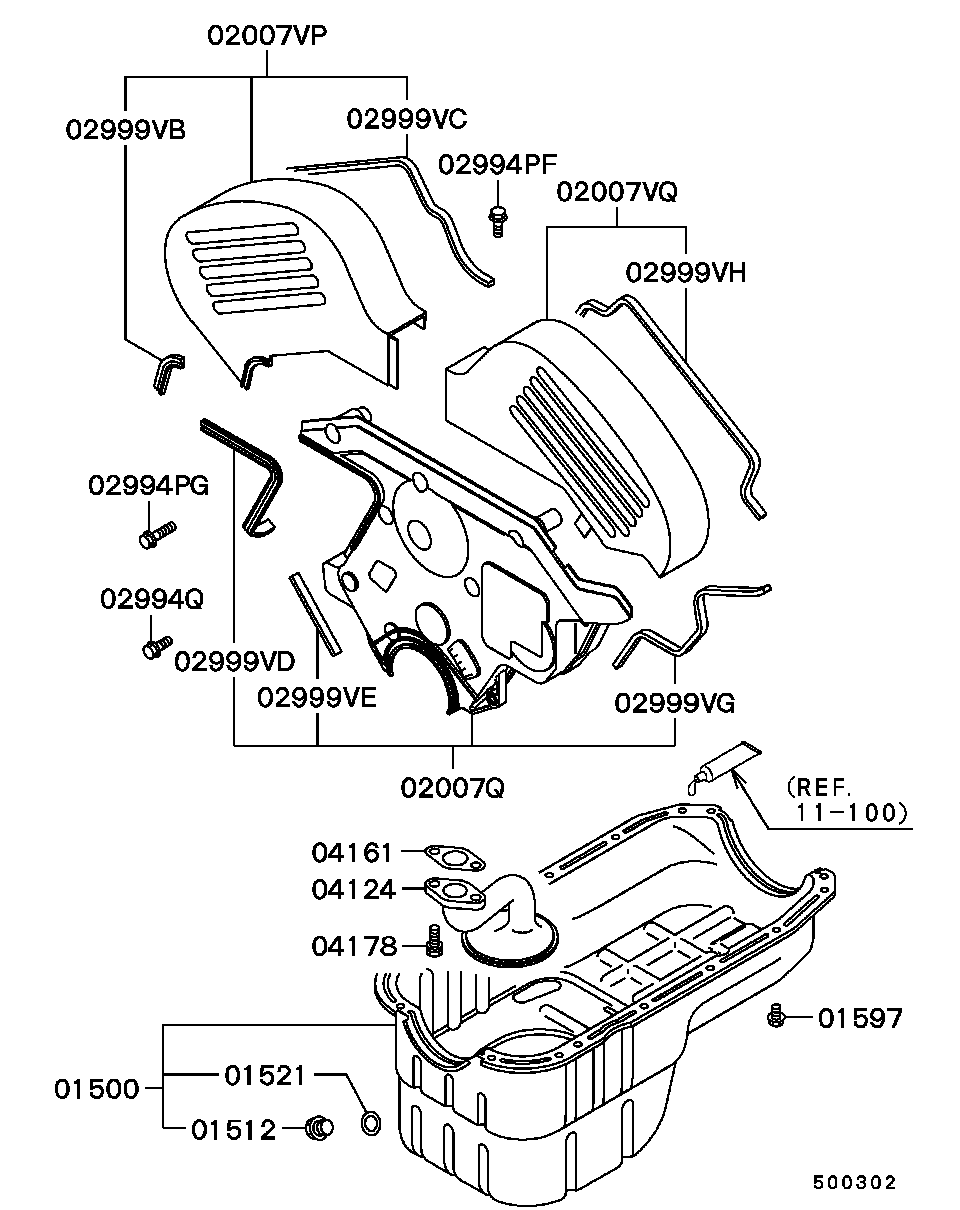 Cover, Rear Plate & Oil Pan