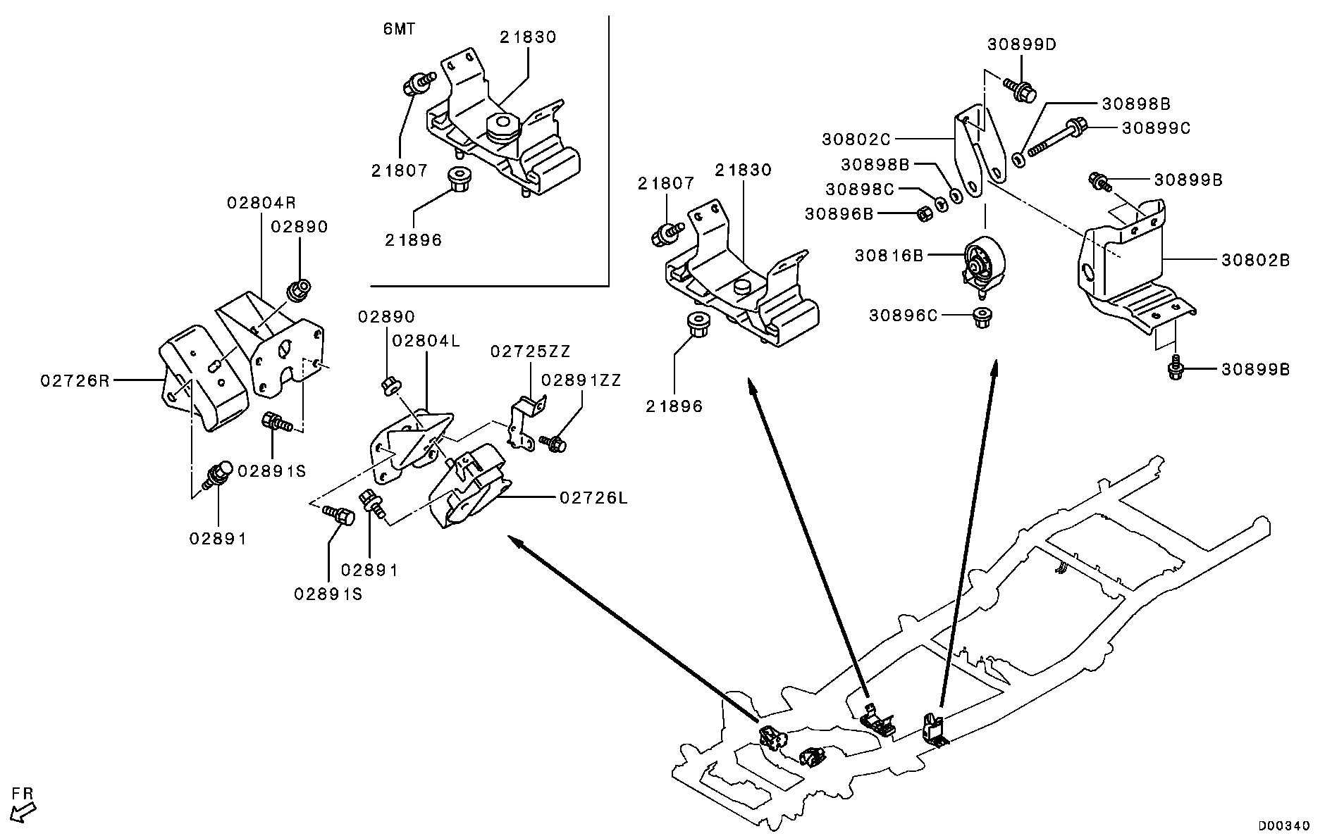 Engine Mounting, Support