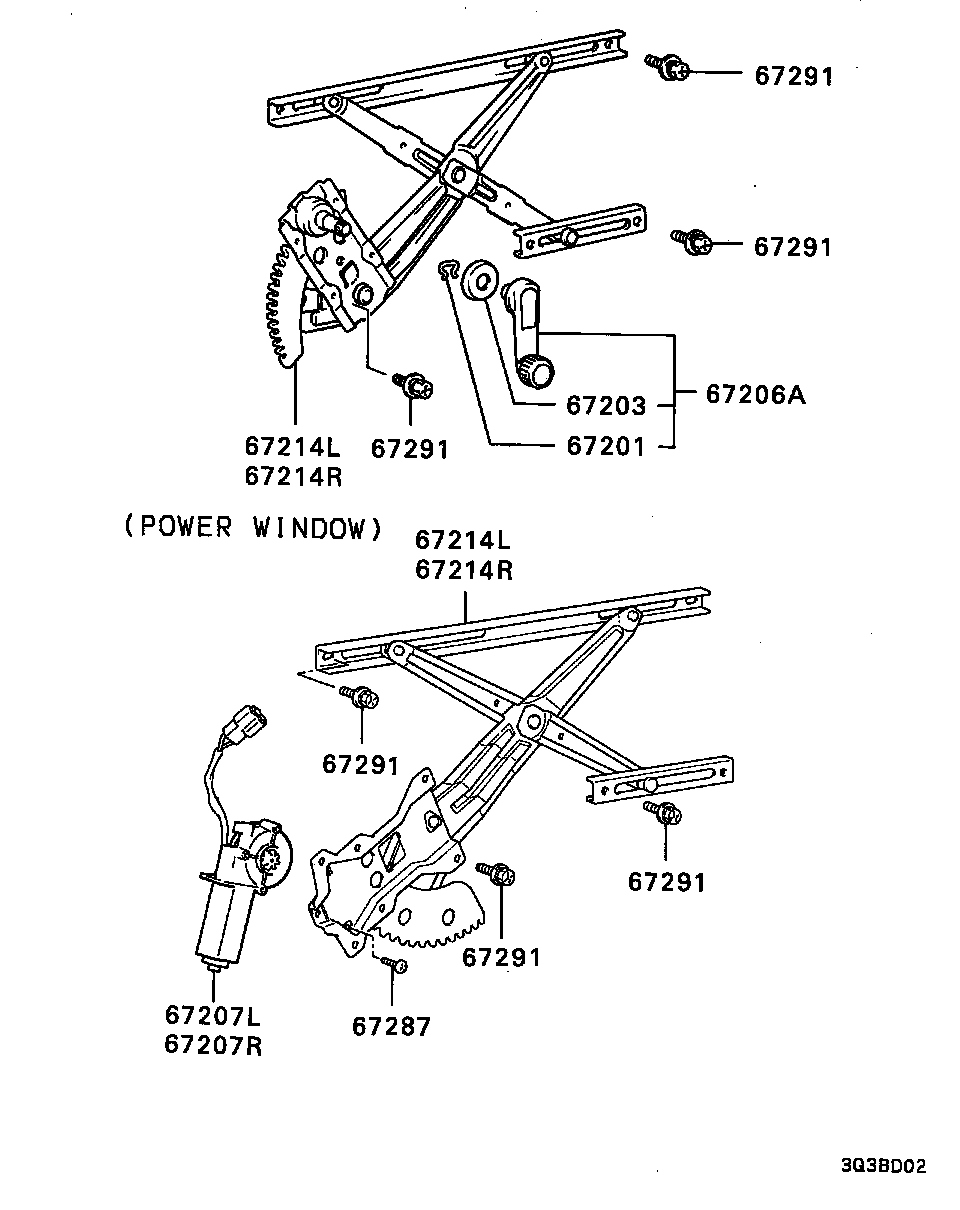 Front Door Window Regulator