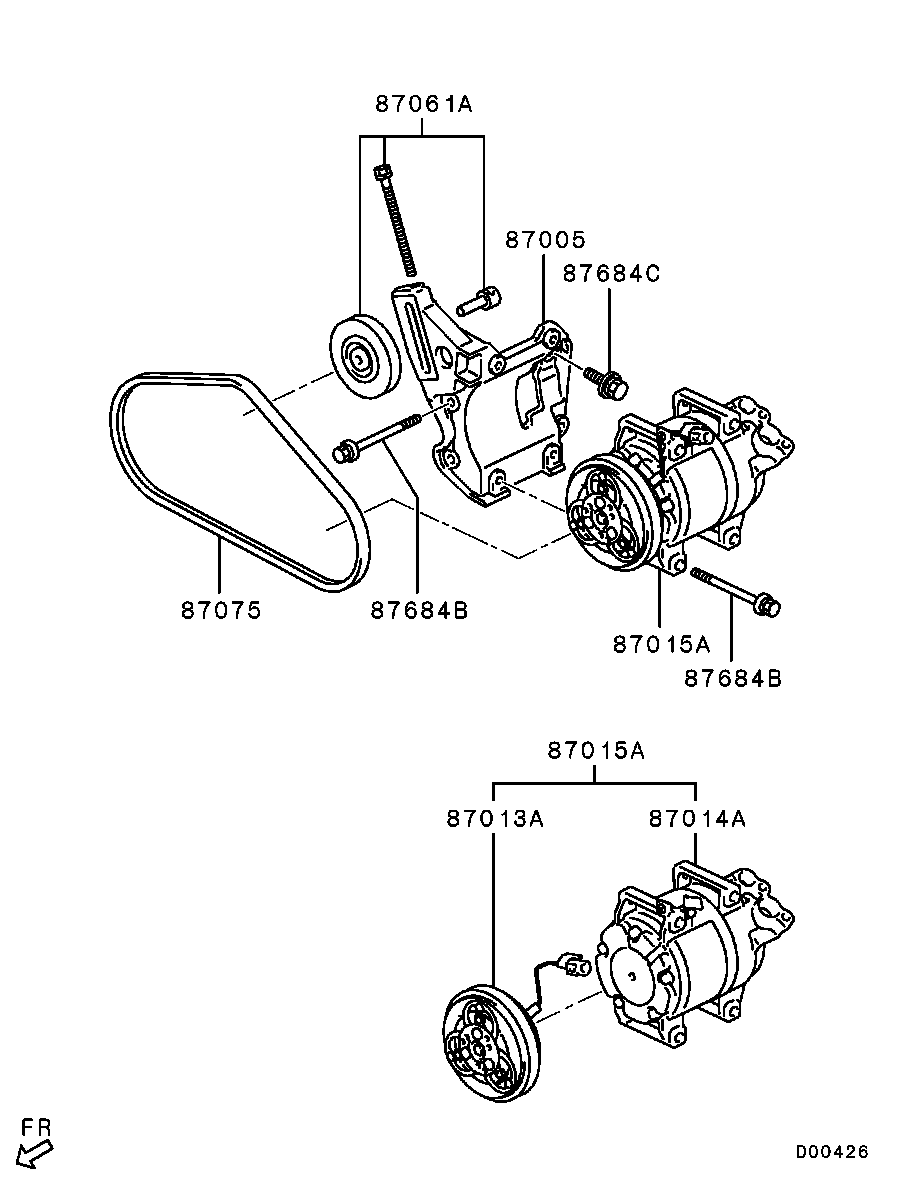 A/C Condenser, Piping