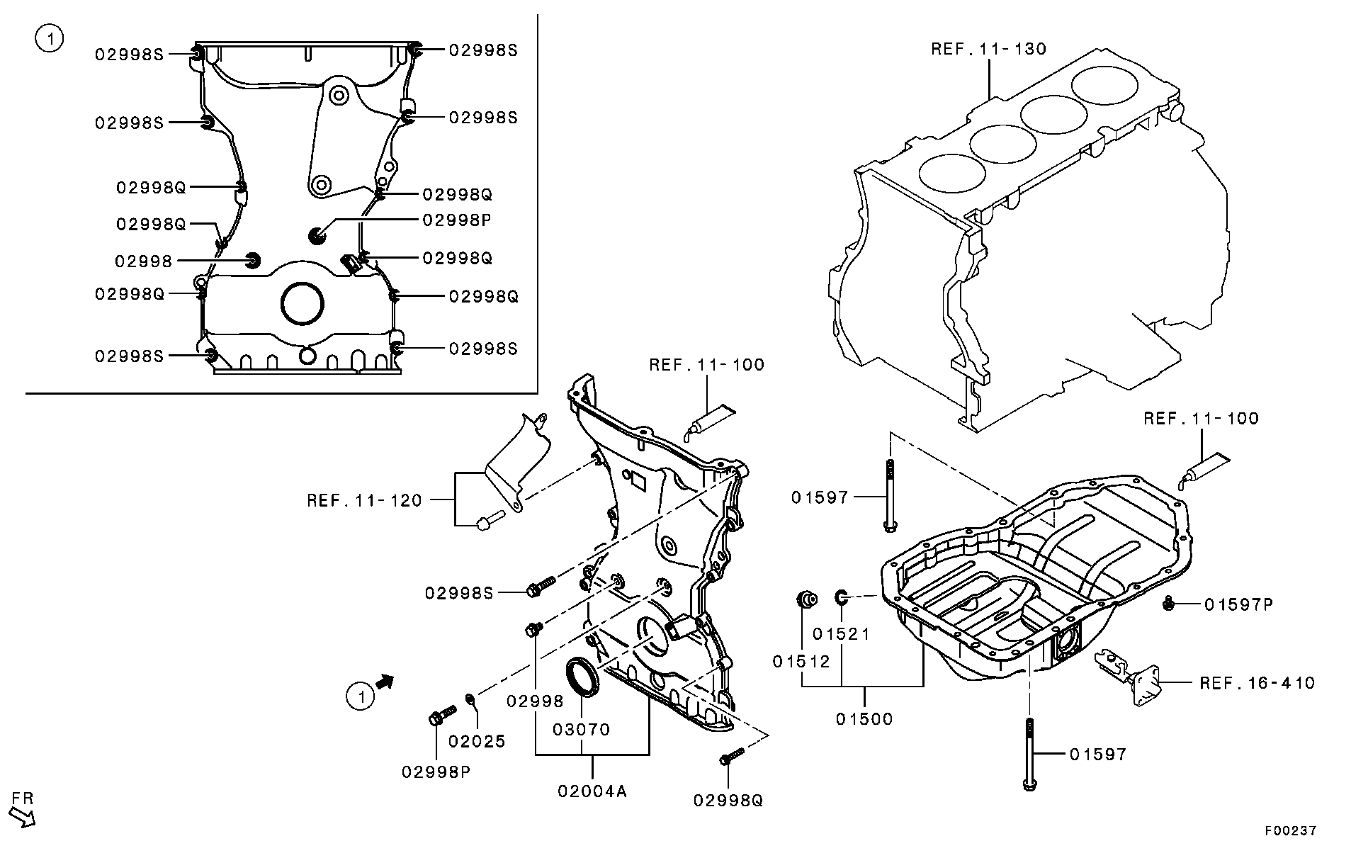 Cover, Rear Plate & Oil Pan