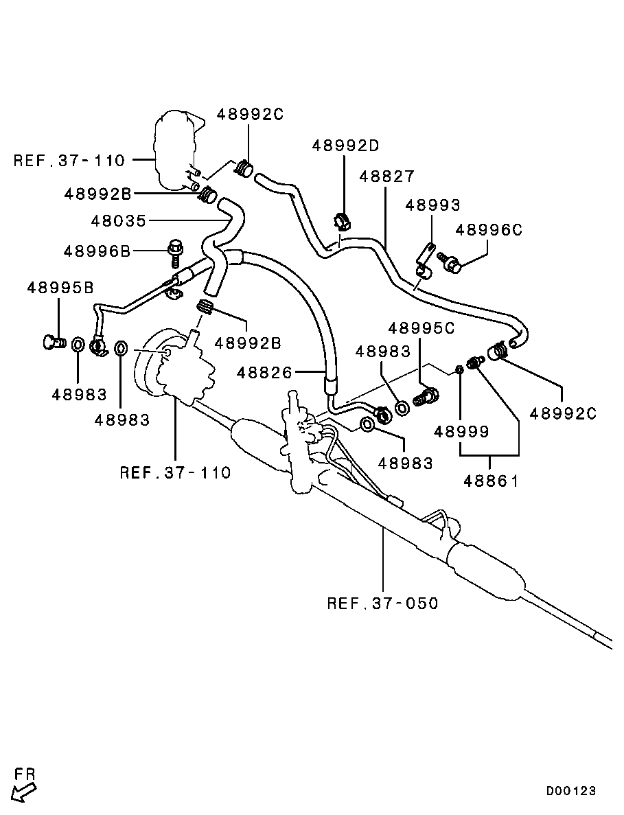 Power Steering Oil Line
