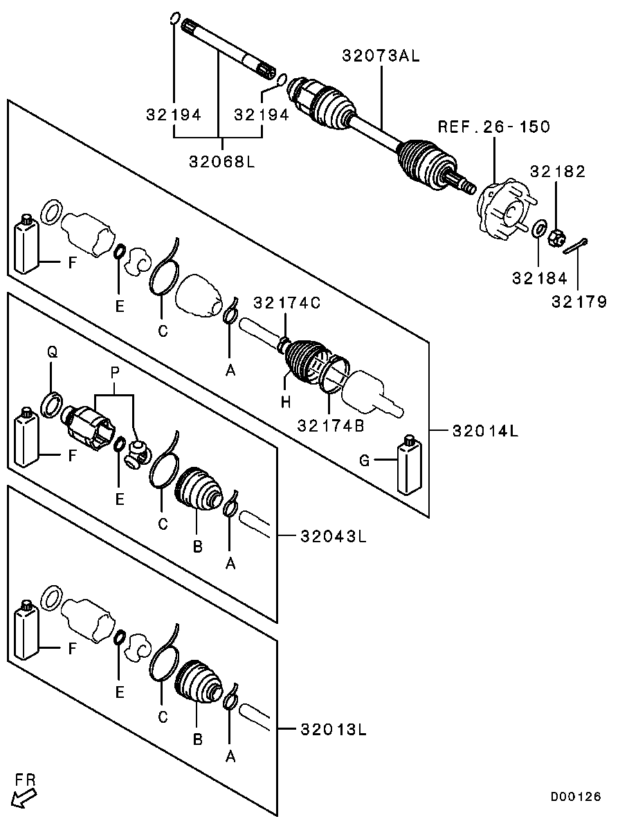 Front Axle Drive Shaft