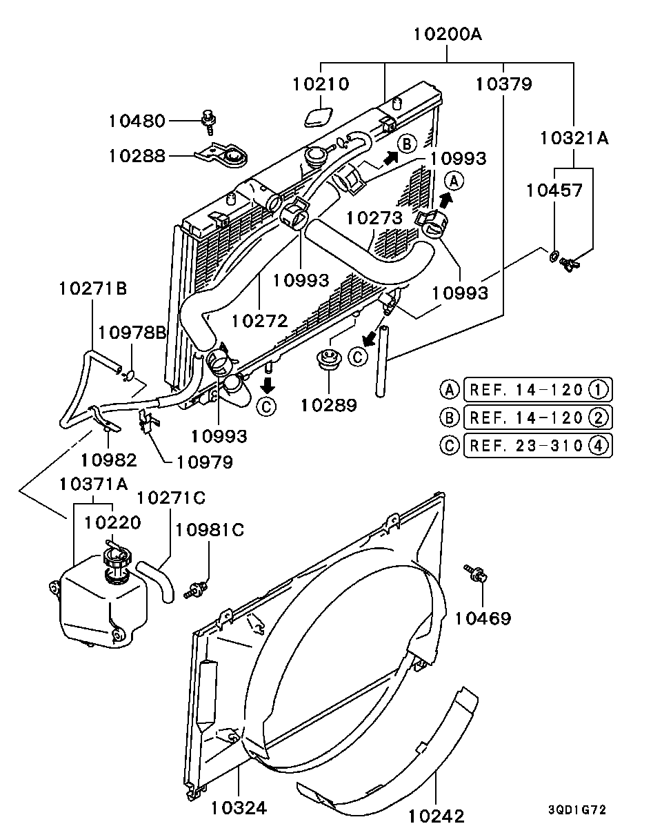 MR239632 Hose,Radiator,Upr Mitsubishi | YoshiParts
