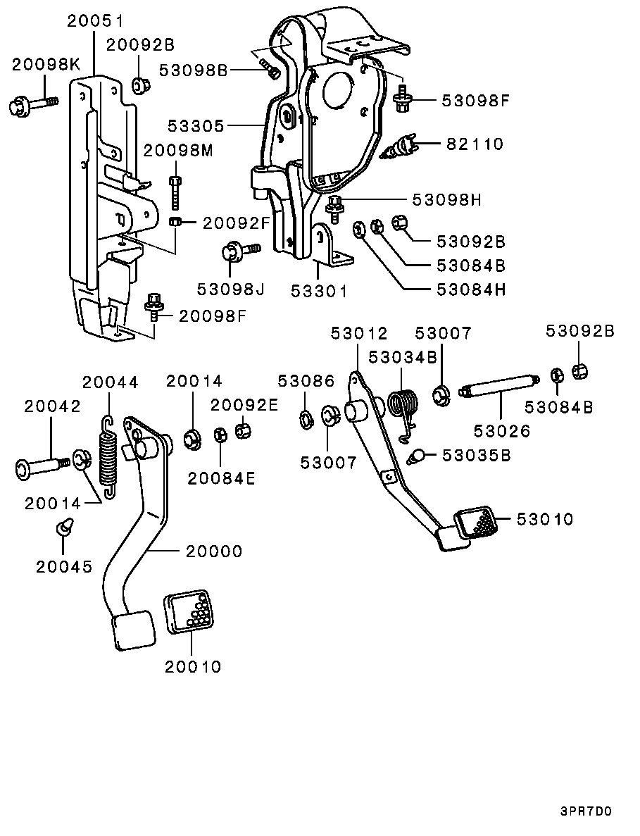Brake & Clutch Pedal