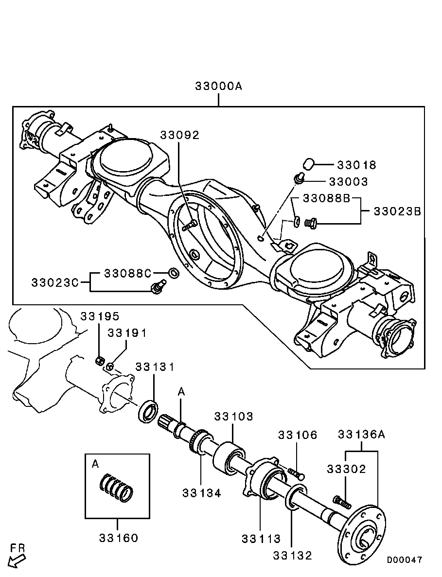 Rear Axle Housing Shaft