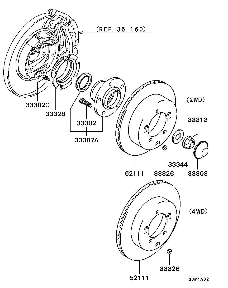 Rear Axle Hub Drum