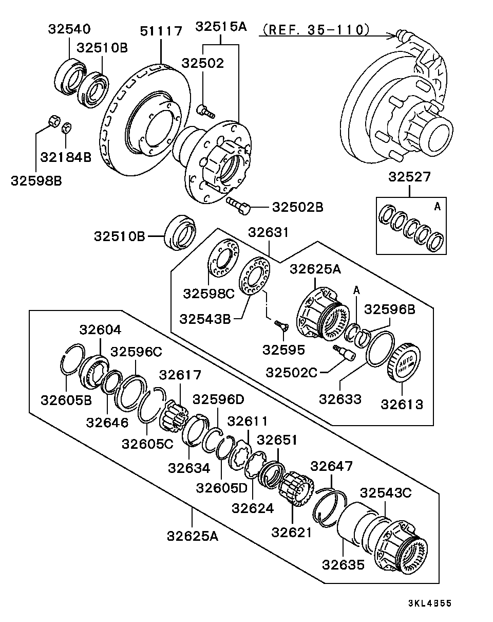 Front Axle Hub Drum