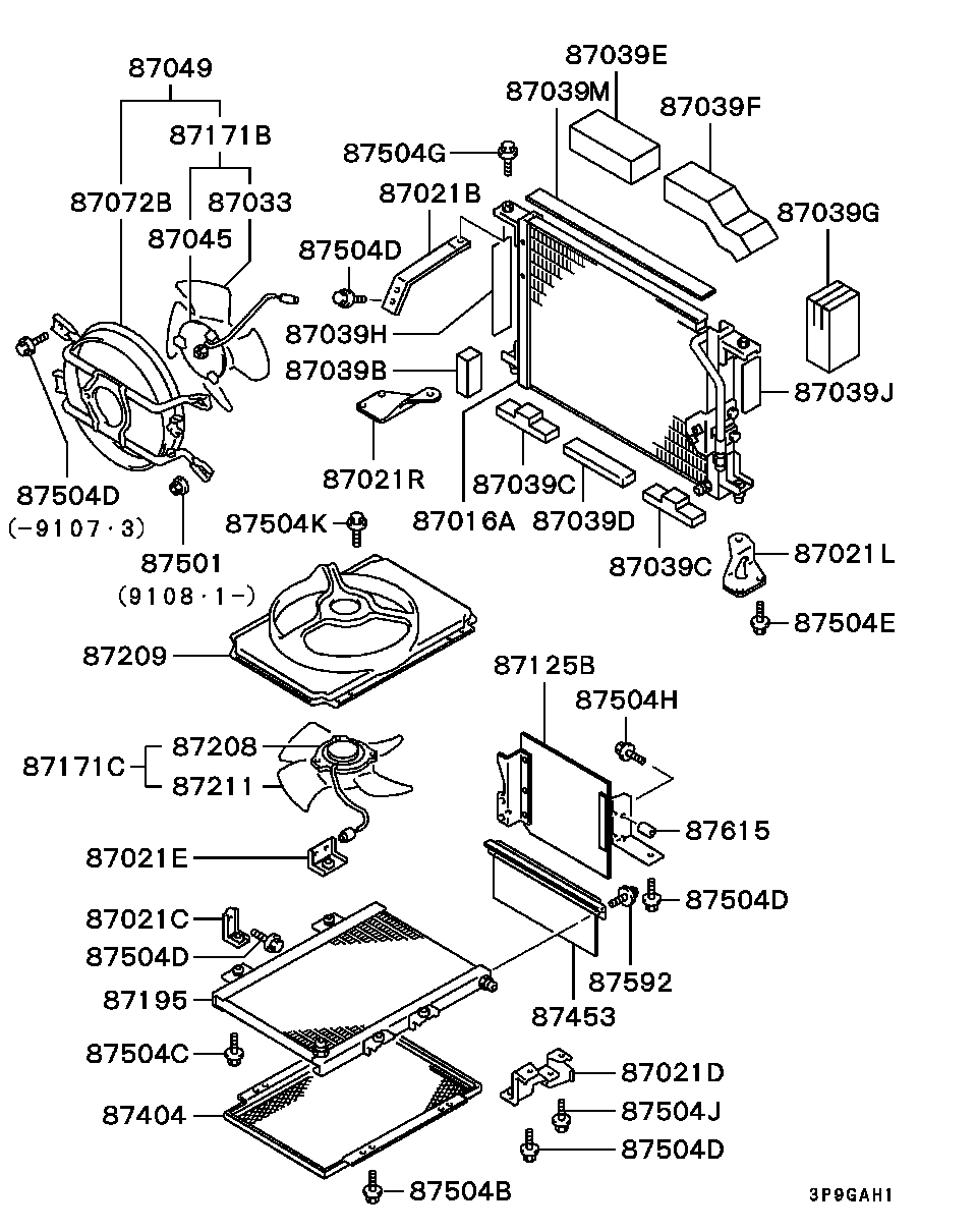 A/C Condenser, Piping