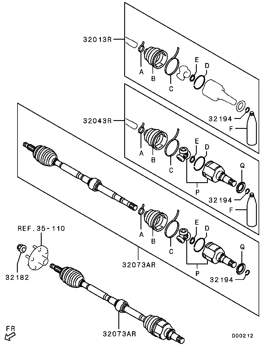 Front Axle Drive Shaft