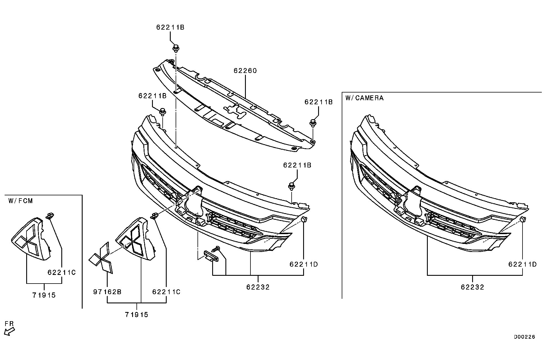 Radiator Grille Headlamp Bezel