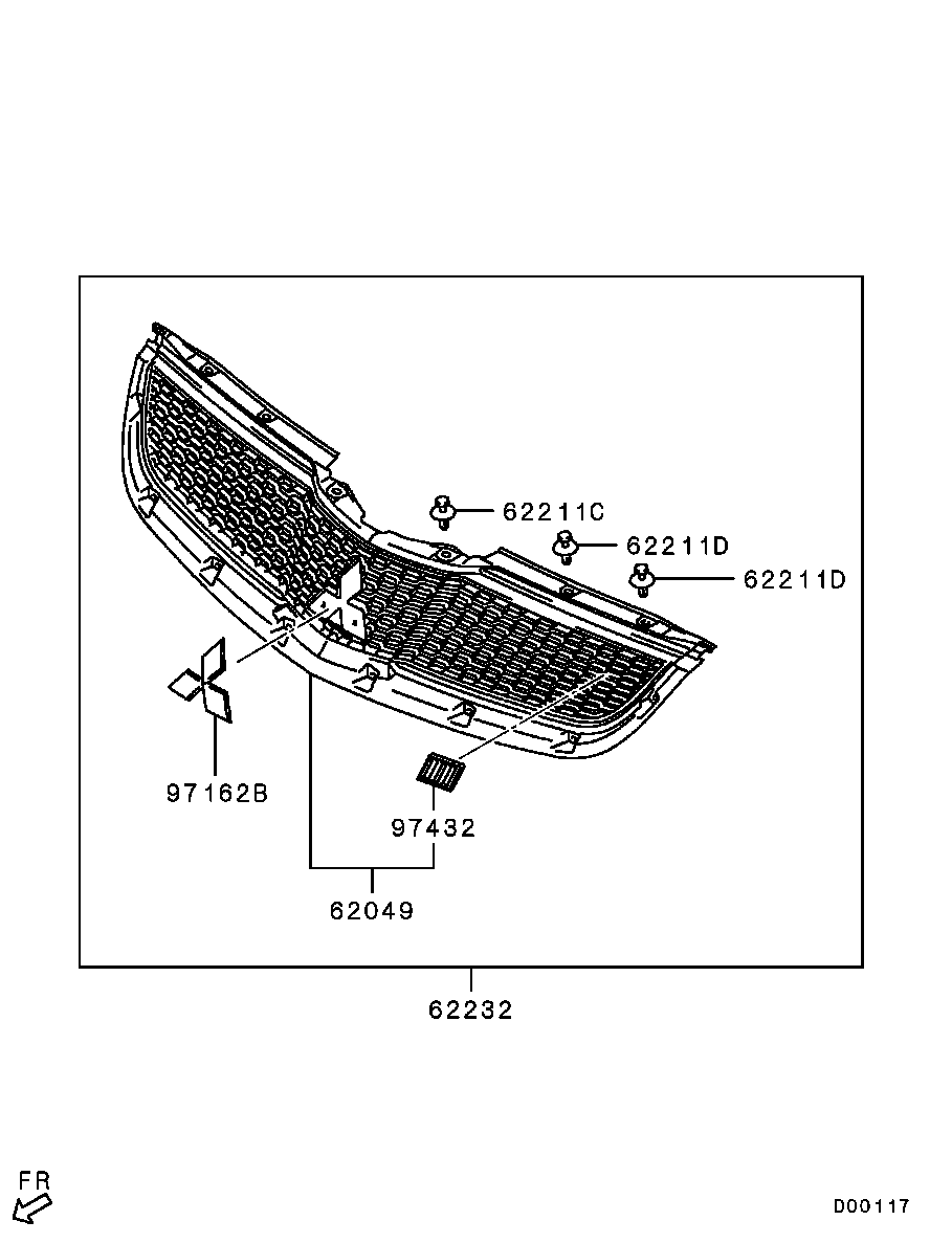 Radiator Grille Headlamp Bezel