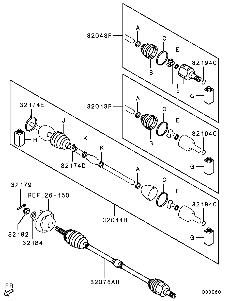 Front Axle Drive Shaft