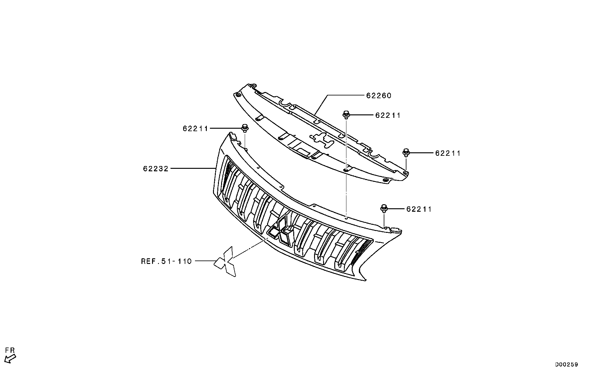 Radiator Grille Headlamp Bezel