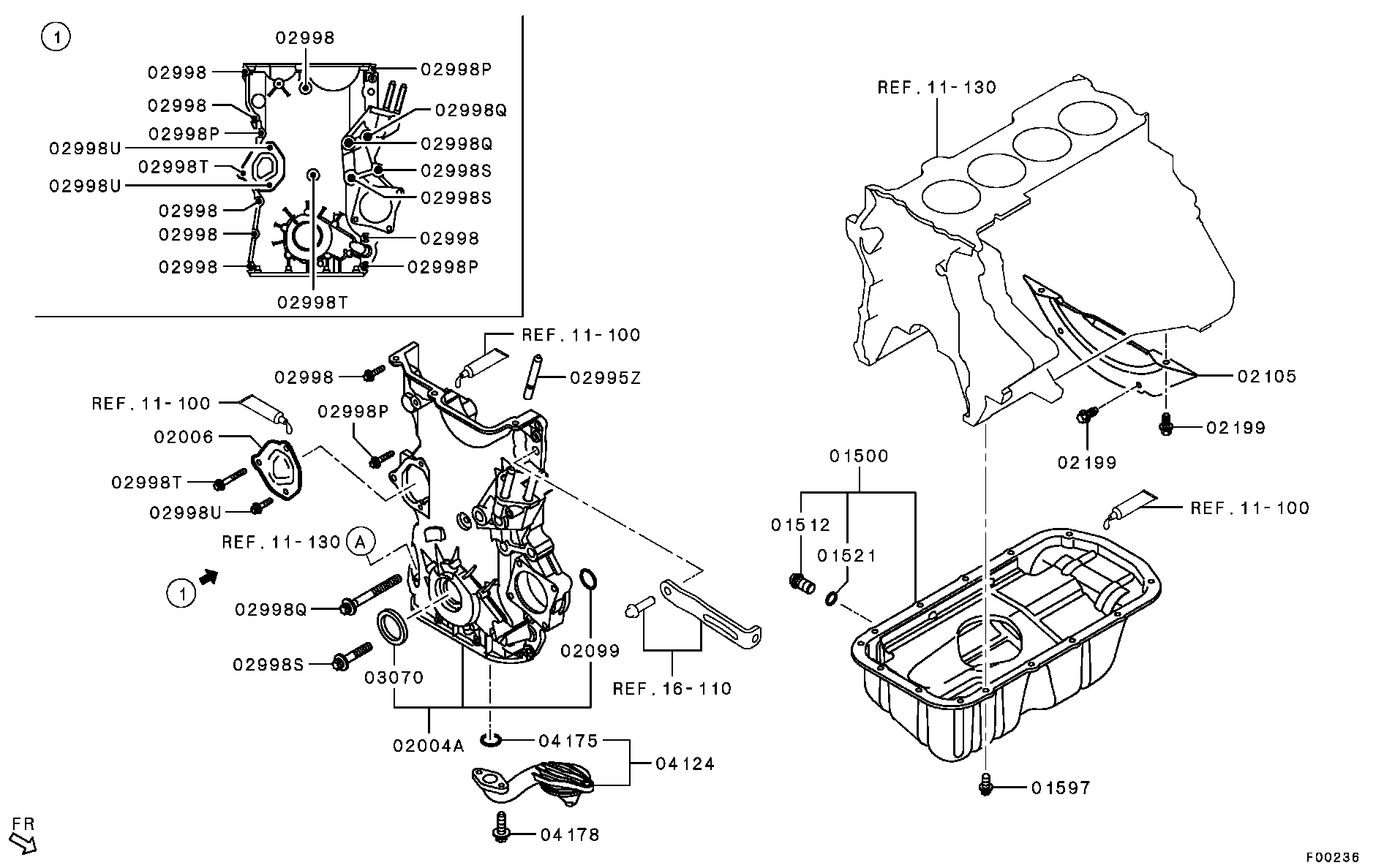 Cover, Rear Plate & Oil Pan