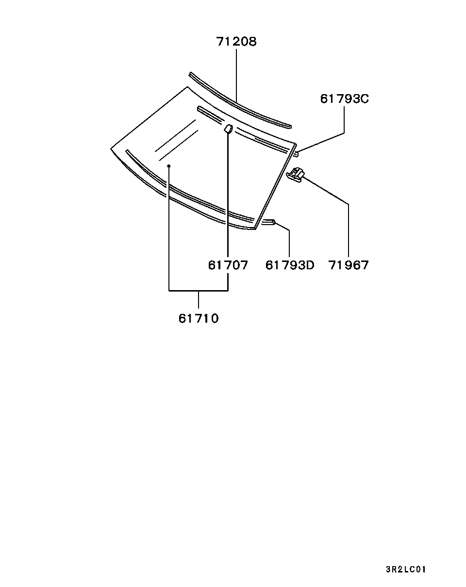 Windshield Glass & Moulding