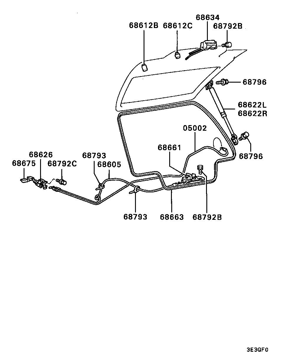 Vidrio del panel de la puerta trasera