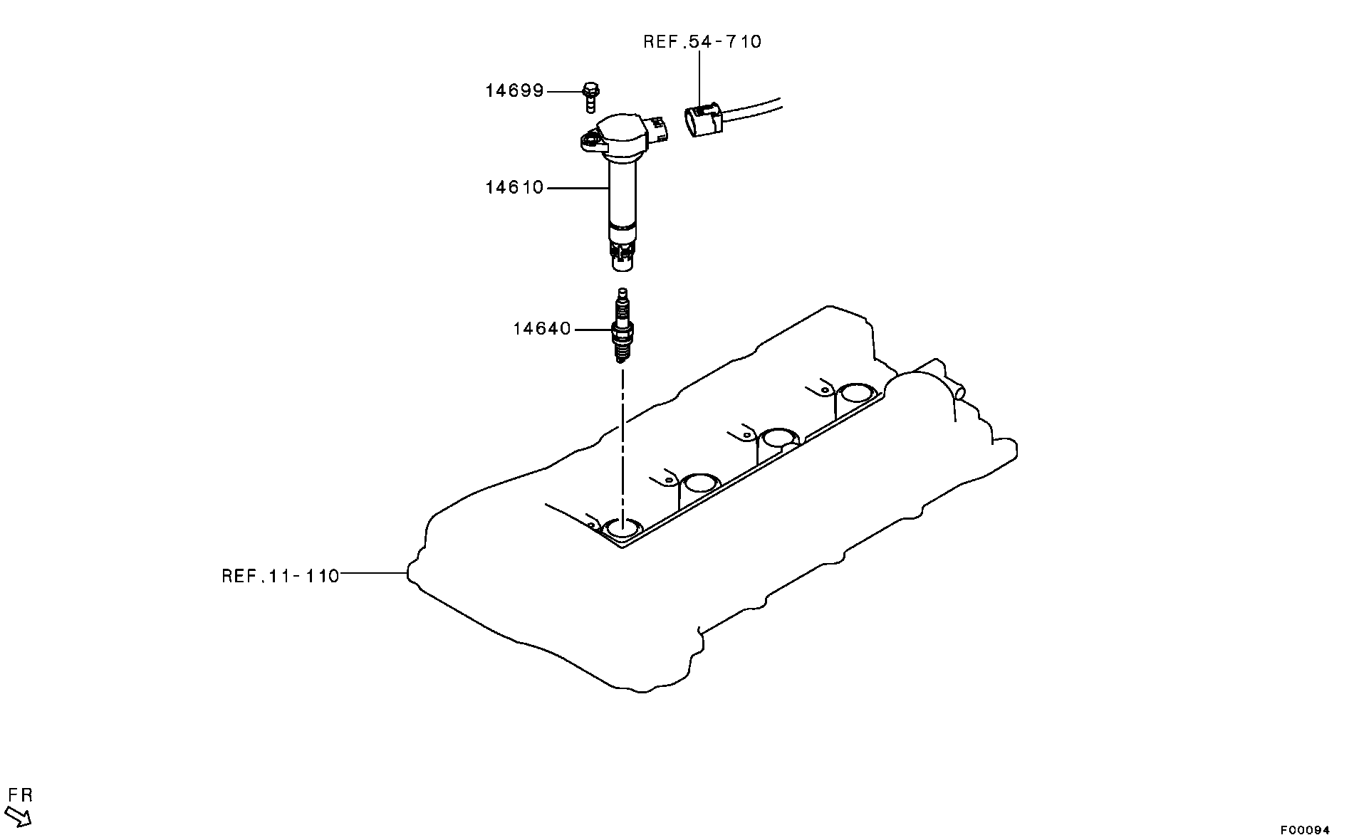 Spark Plug, Cable & Coil