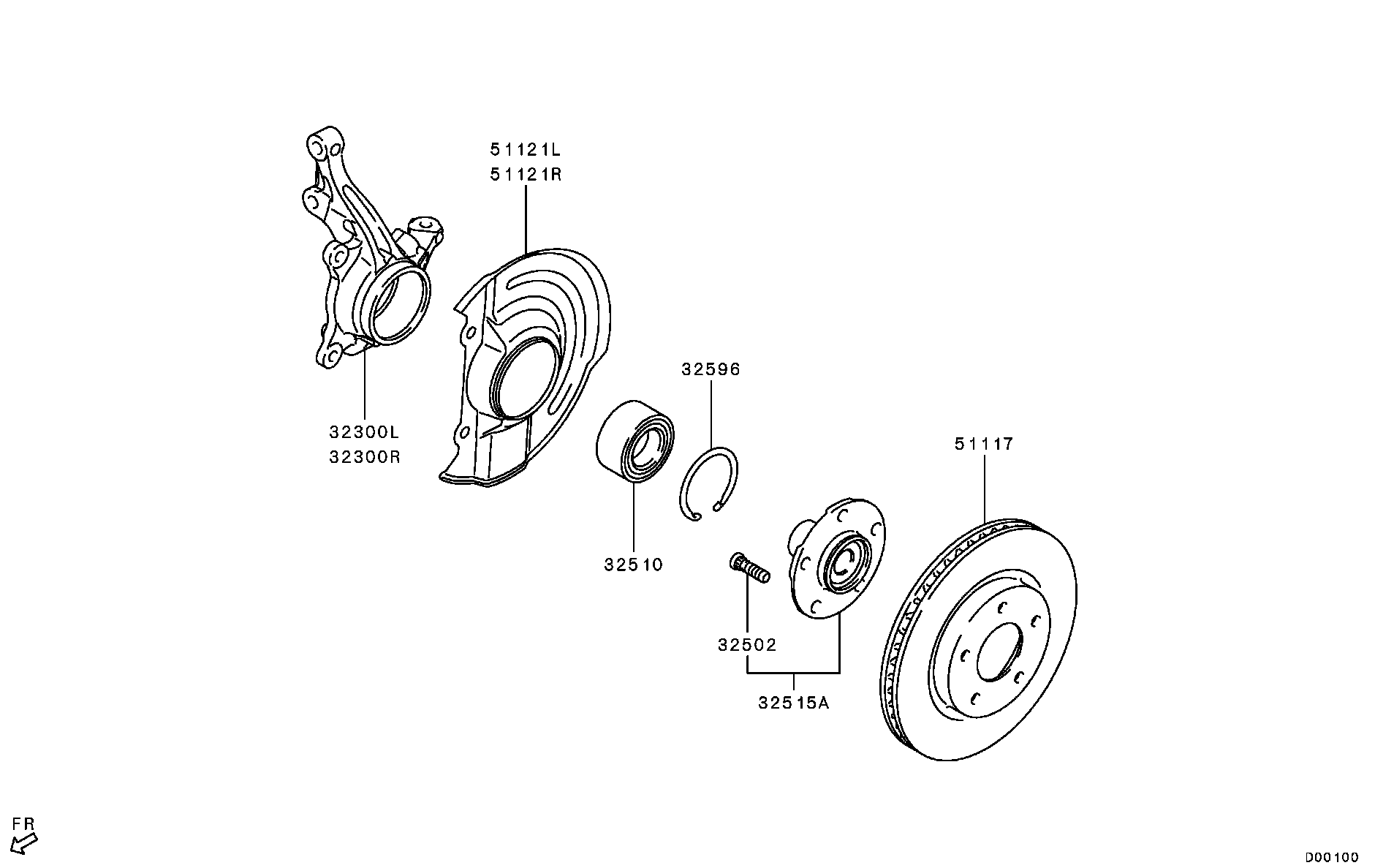Front Axle Hub Drum