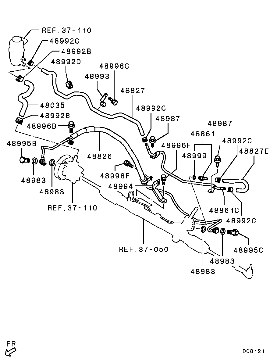 Power Steering Oil Line