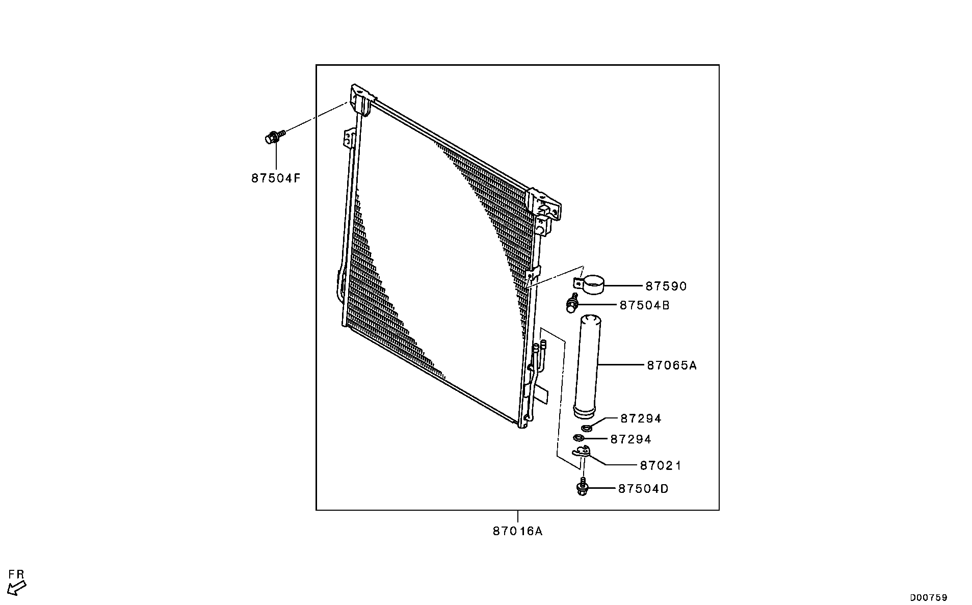 A/C Condenser, Piping