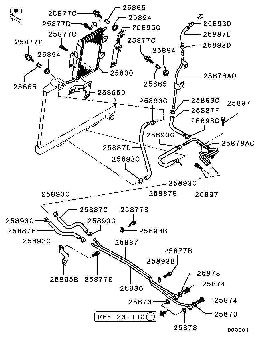 Transmission Oil Cooler & Tube