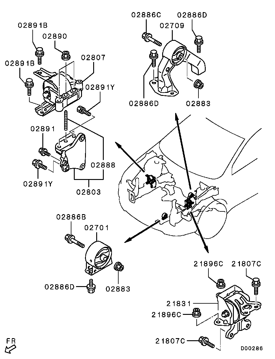 Engine Mounting, Support