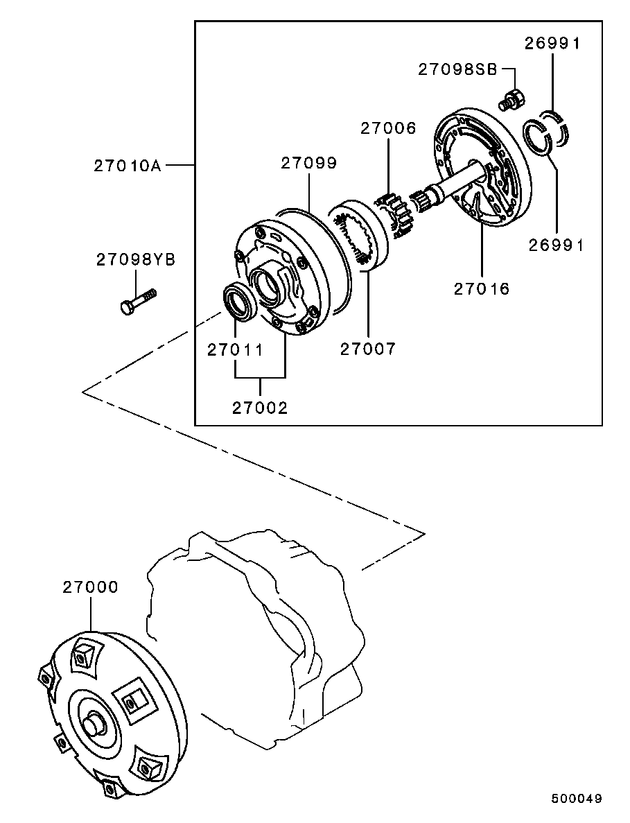 Transmission Torque Converter & Oil Pump