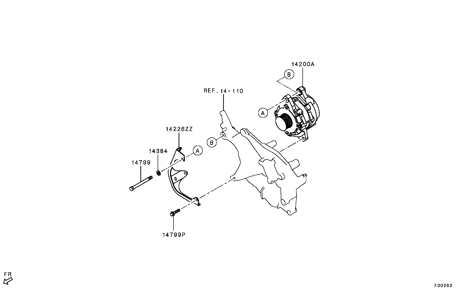 1800A406 Alternator Assy Mitsubishi | YoshiParts