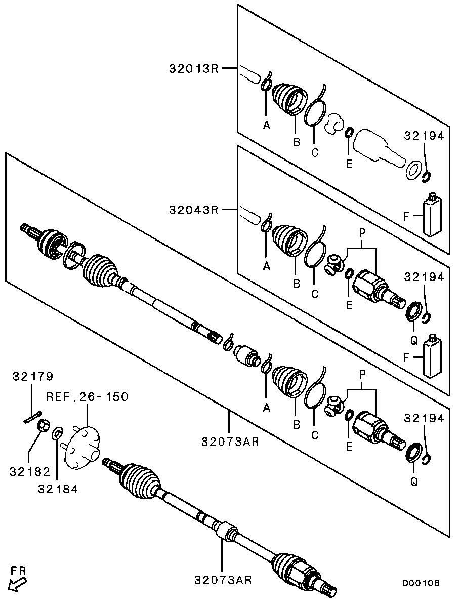 Front Axle Drive Shaft