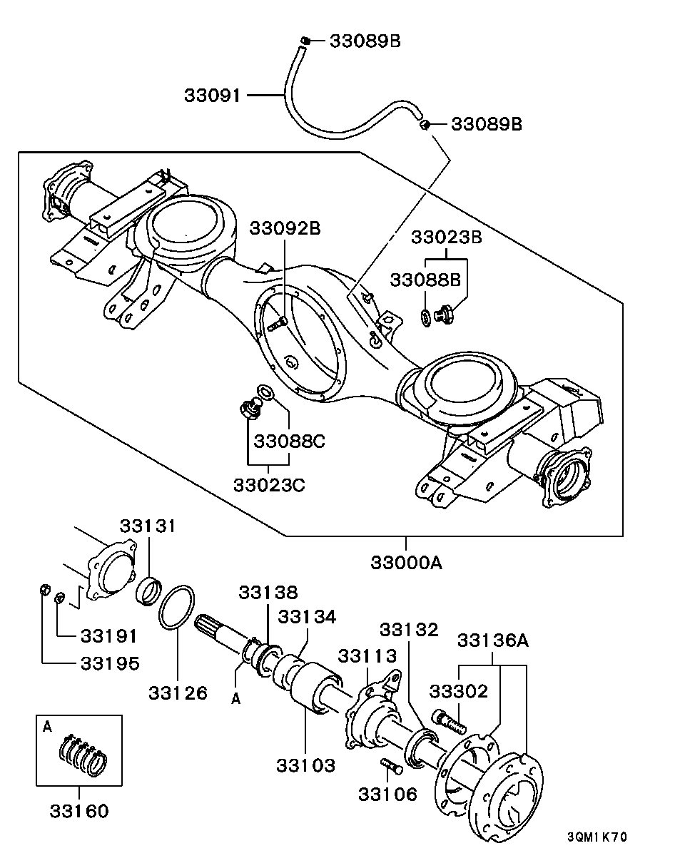 Rear Axle Housing Shaft