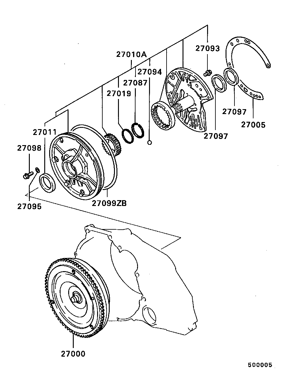 Transmission Torque Converter & Oil Pump