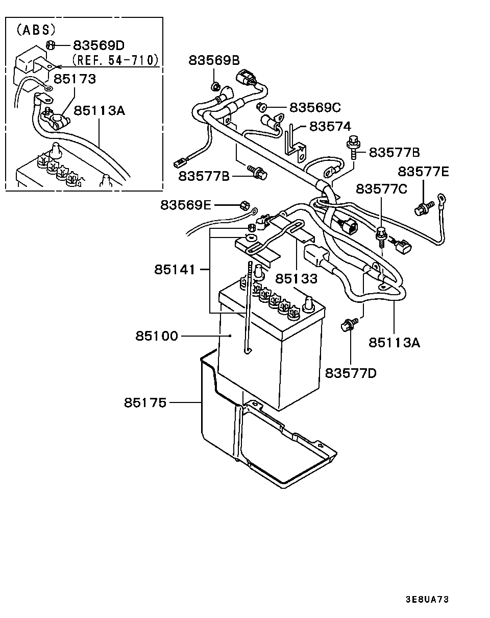 Battery Cable & Bracket