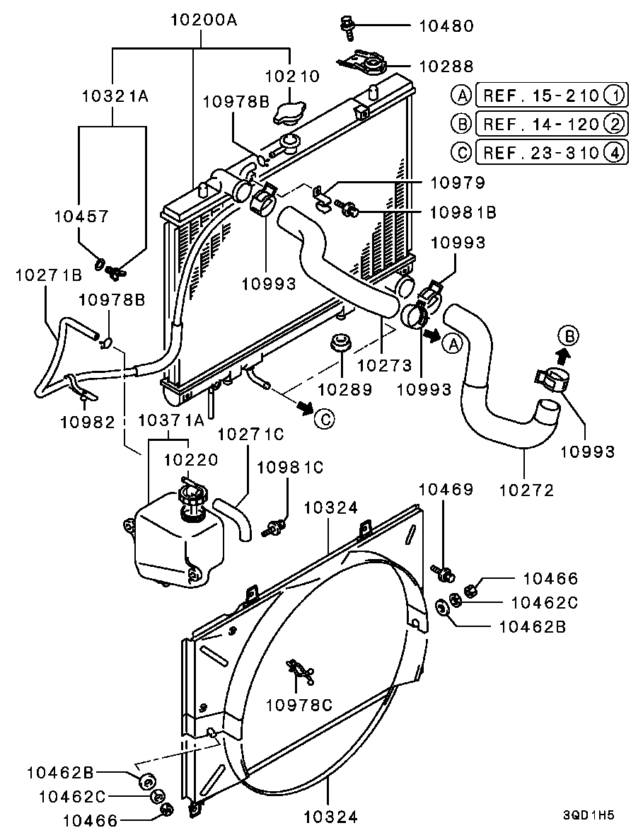 Radiator Hose Condenser Tank