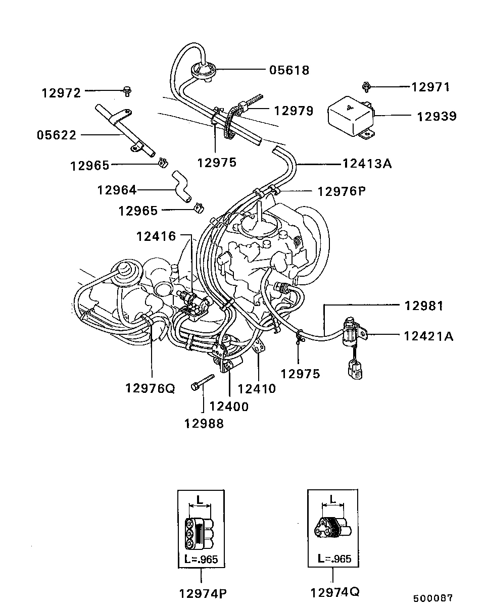 Ax000026 MD062628 Thermo-Valve,Emission Control Mitsubishi | YoshiParts