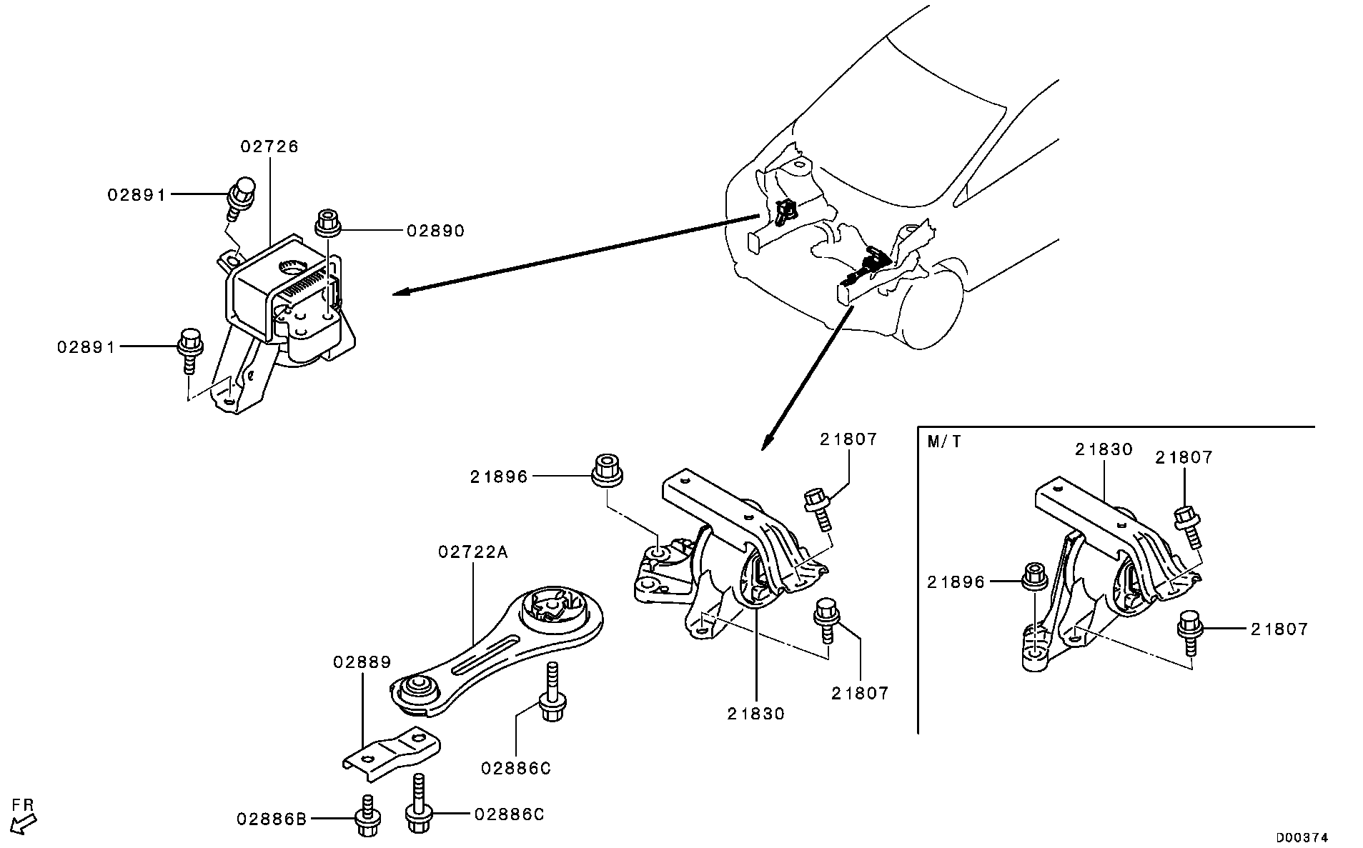 Engine Mounting, Support