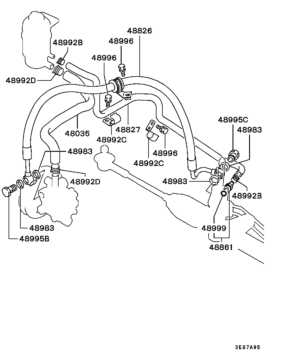 Power Steering Oil Line