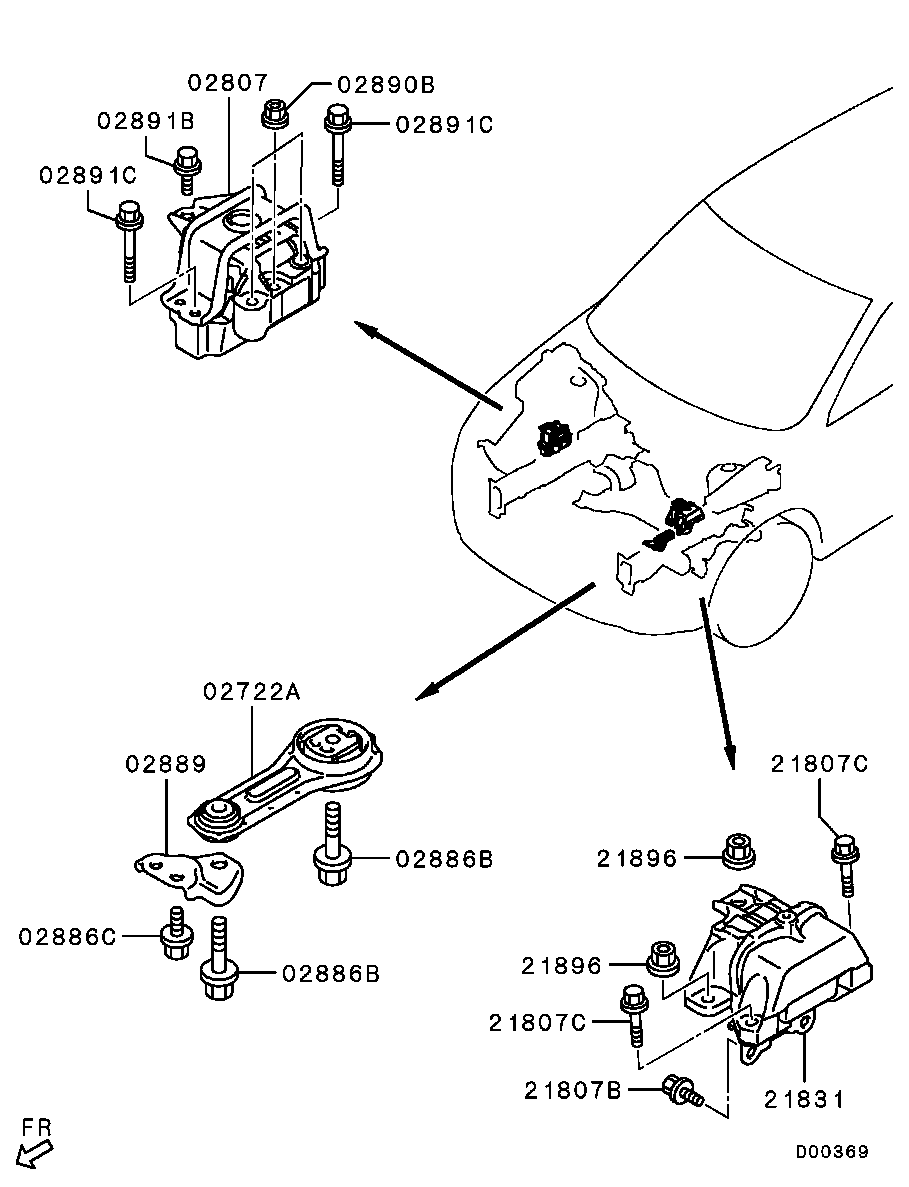 Montaje del motor, soporte