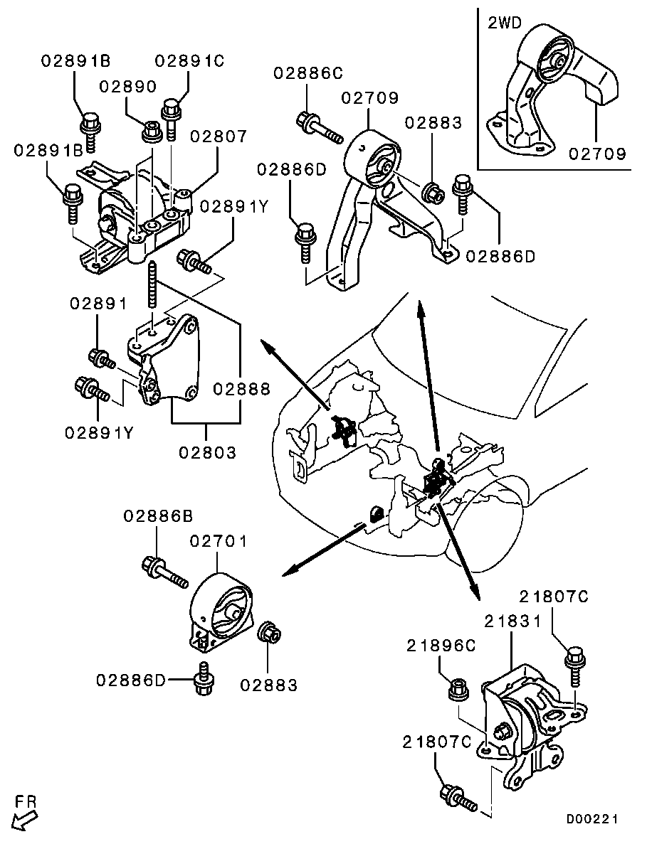 Engine Mounting, Support