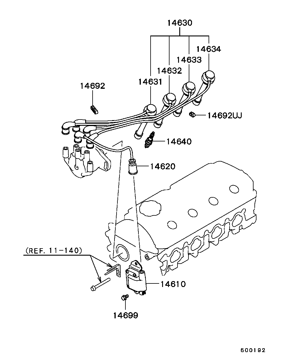 Spark Plug, Cable & Coil
