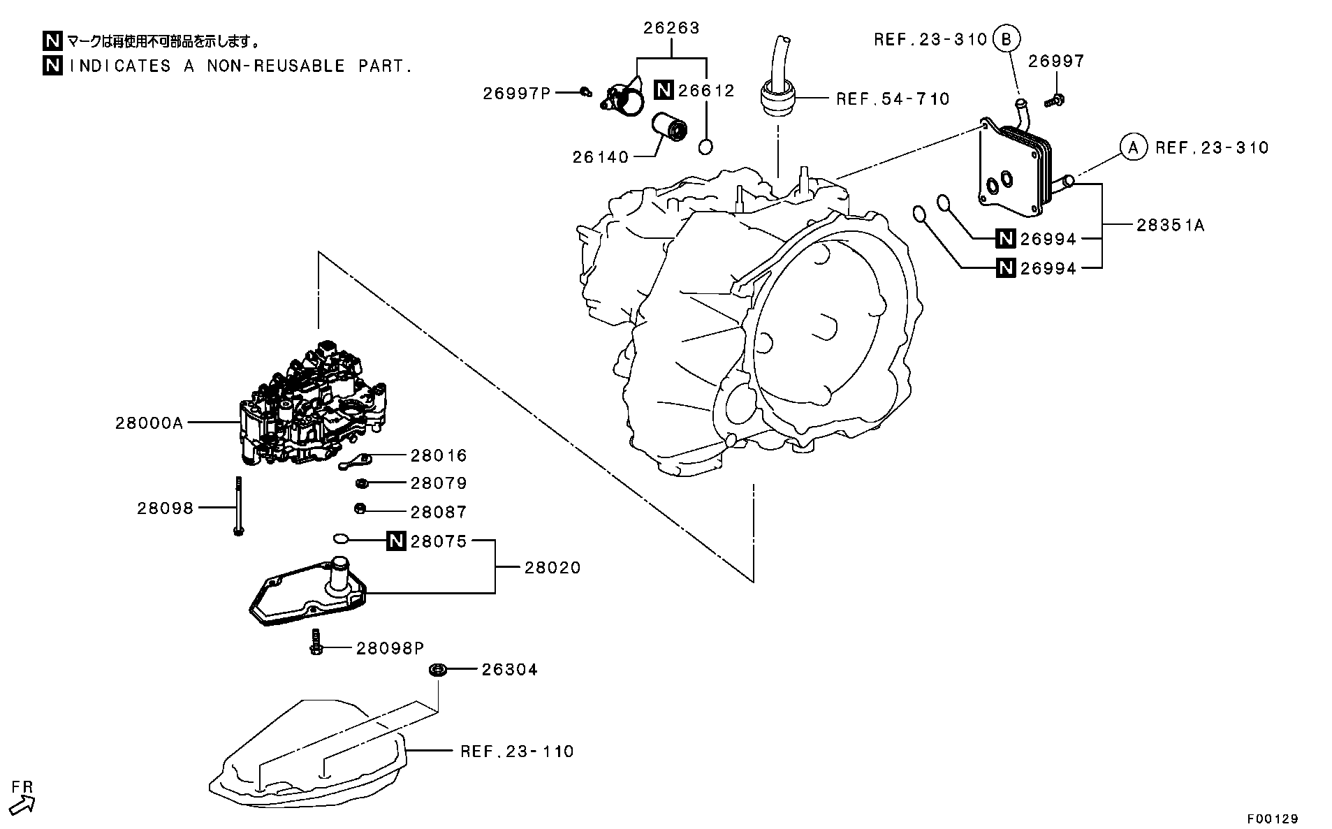 Cuerpo de válvula de transmisión