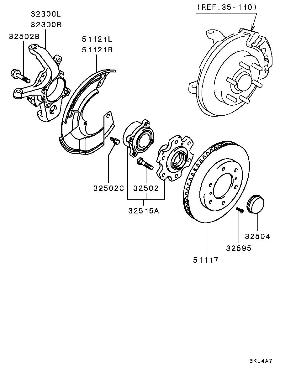Front Axle Hub Drum