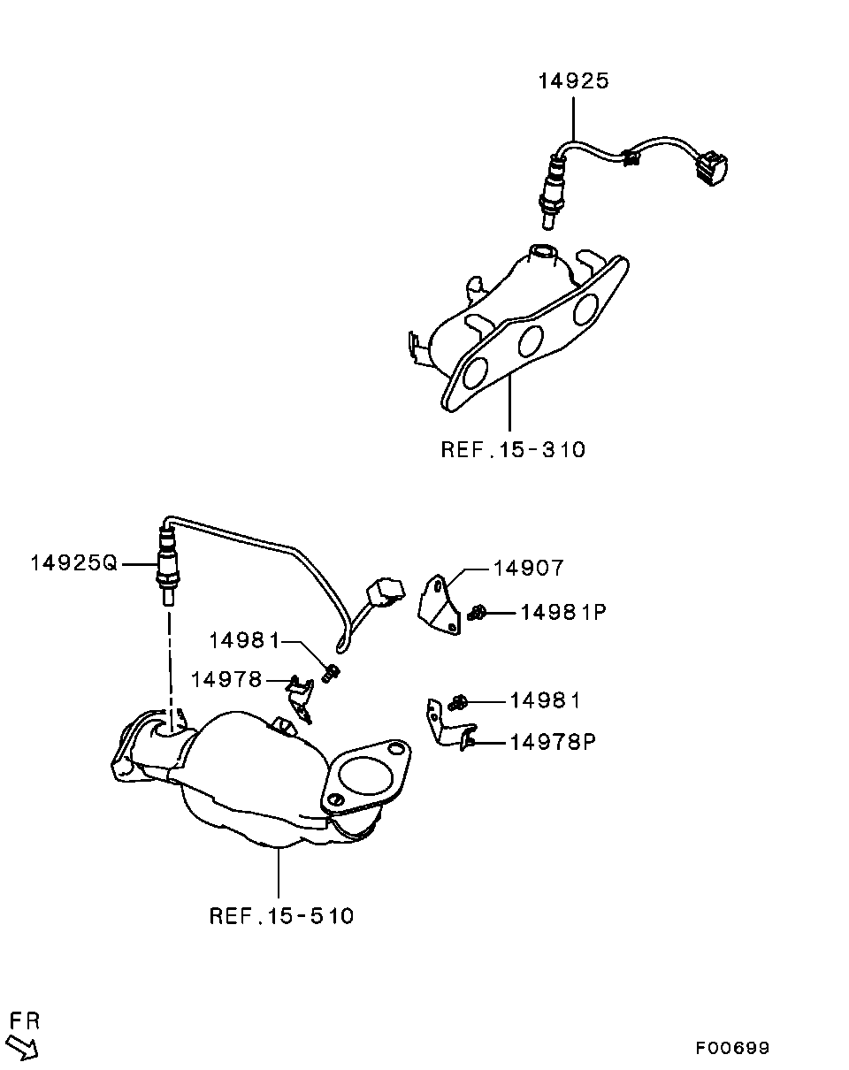 1588A681 Sensor,Eng Control Oxygen Mitsubishi | YoshiParts
