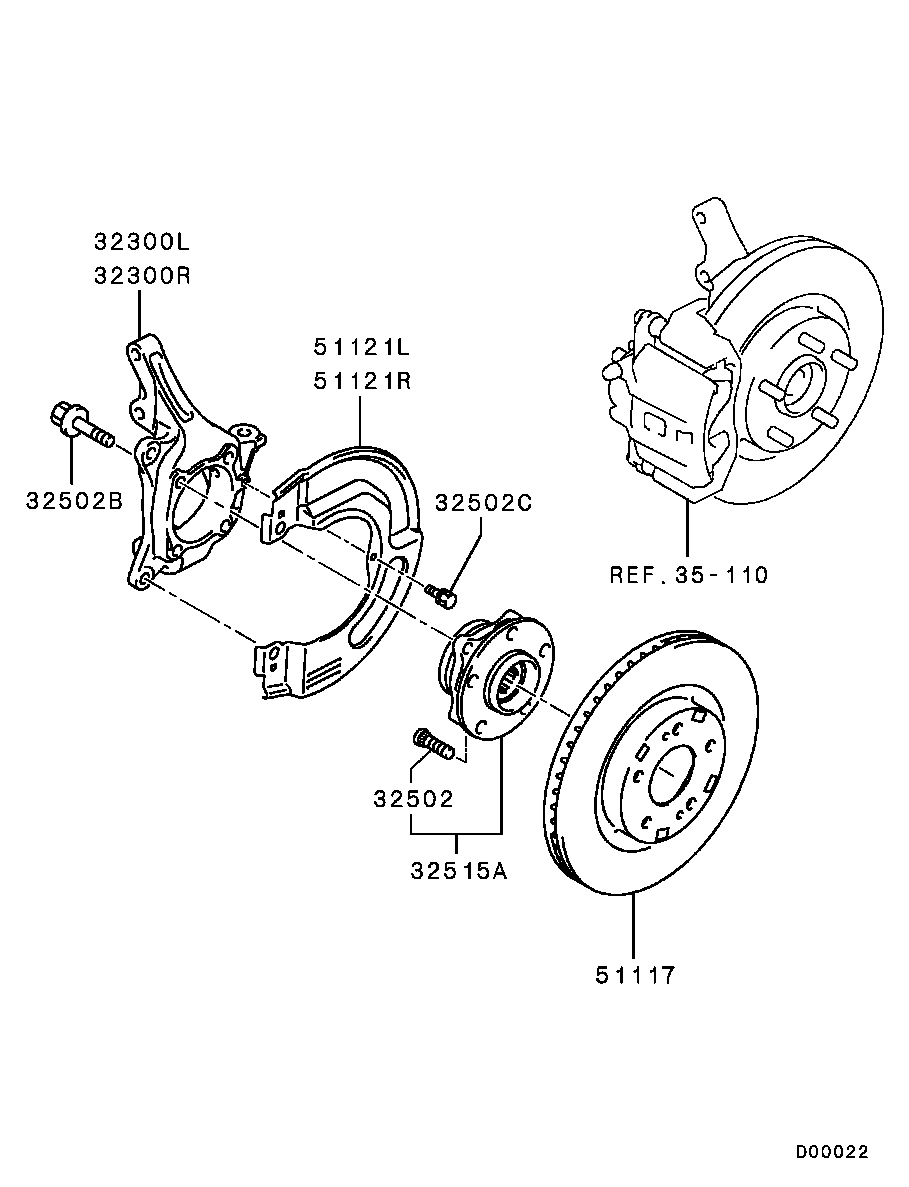 Front Axle Hub Drum