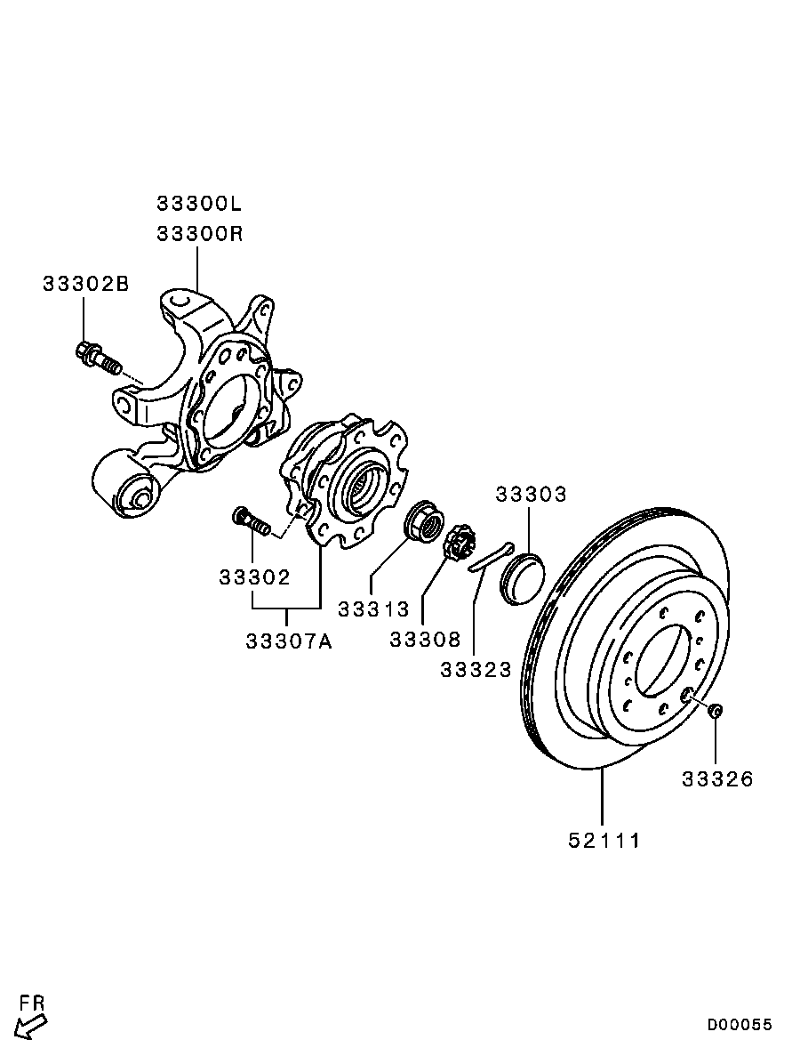 Rear Axle Hub Drum