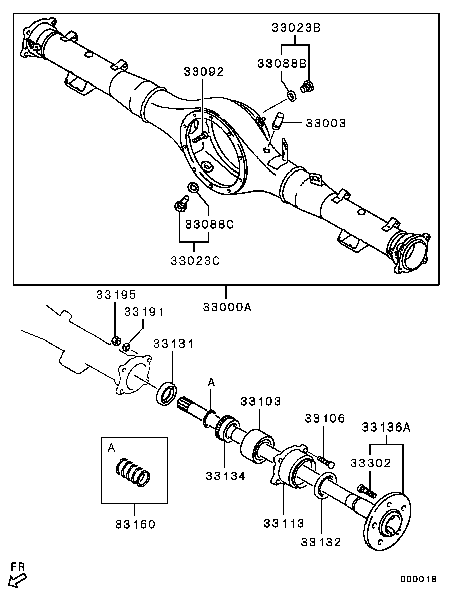Rear Axle Housing Shaft
