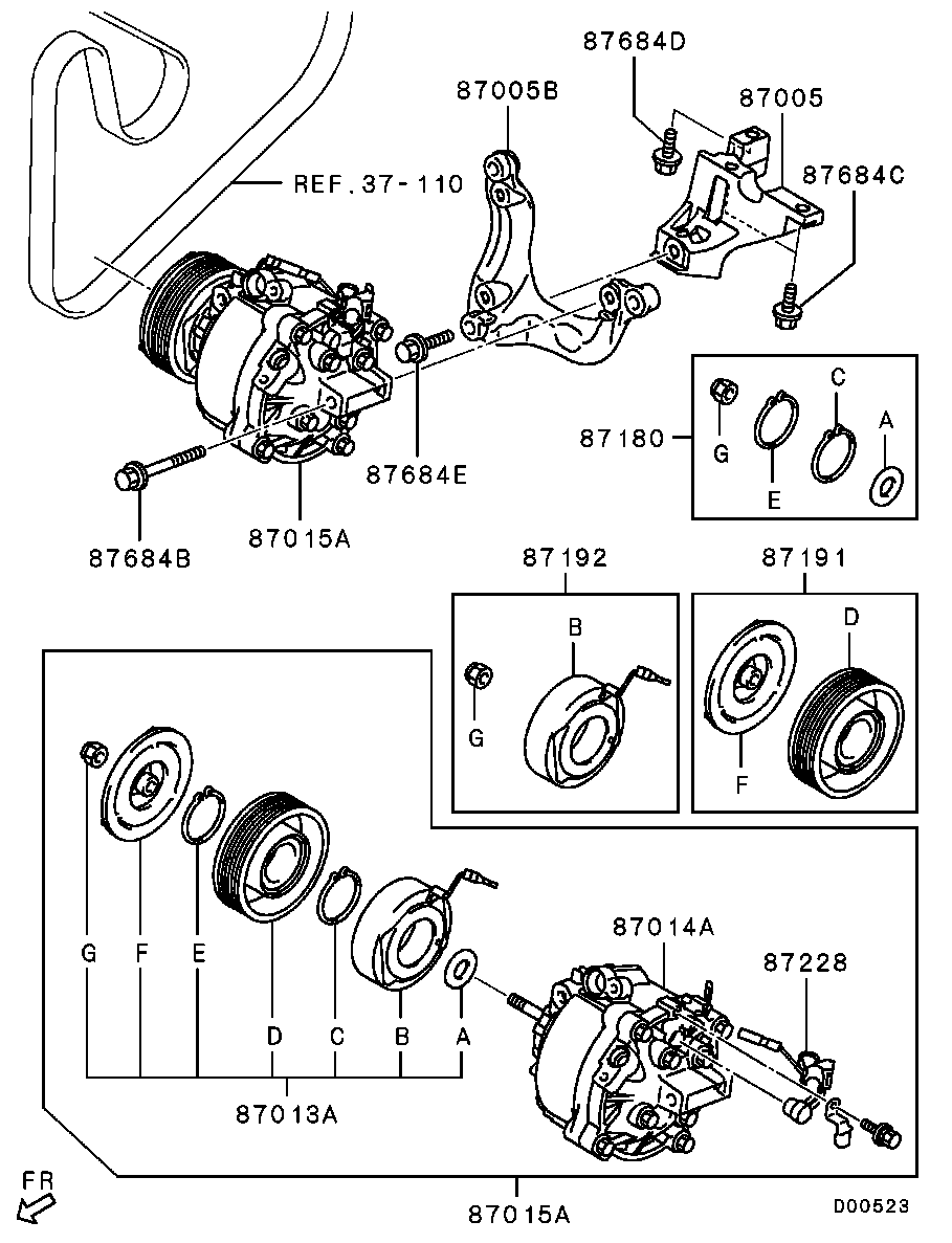 A/C Condenser, Piping