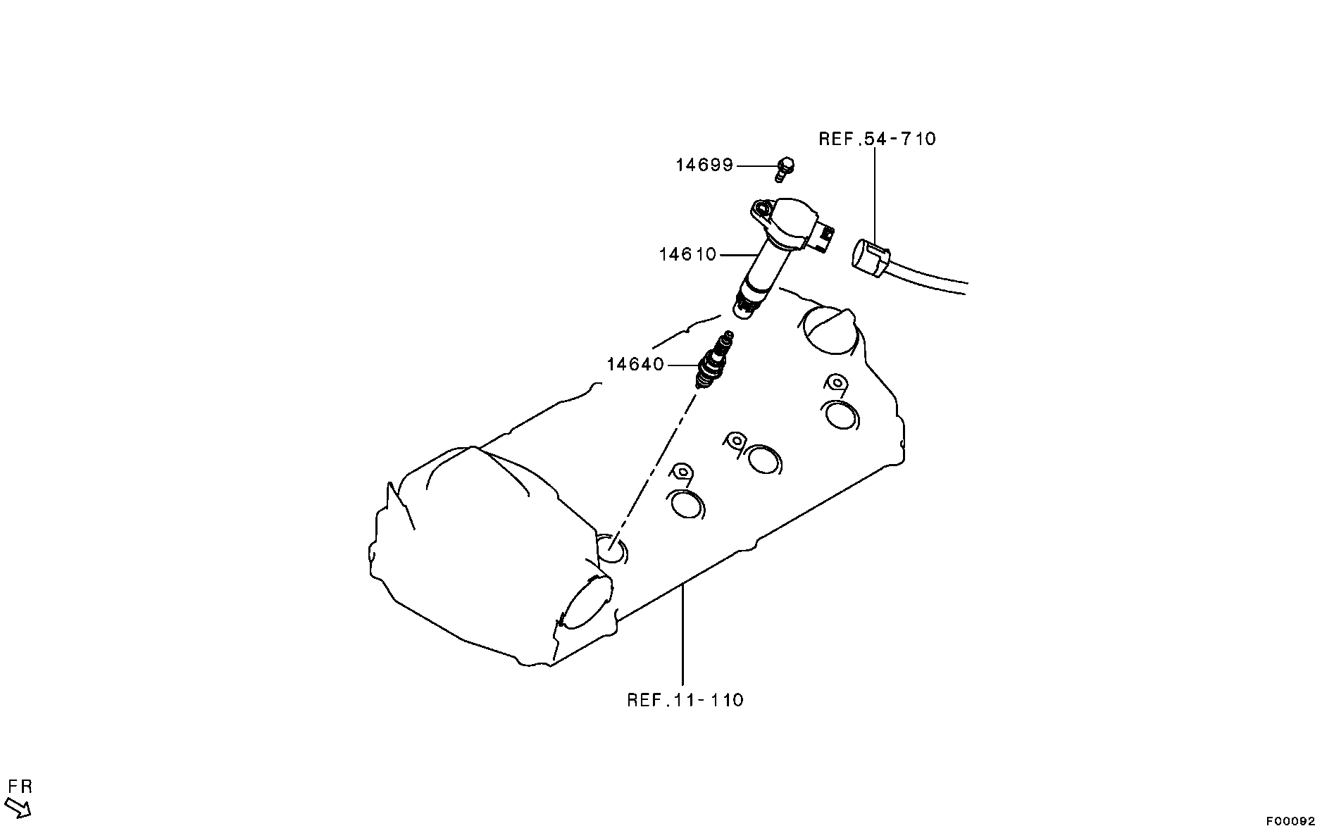 Spark Plug, Cable & Coil